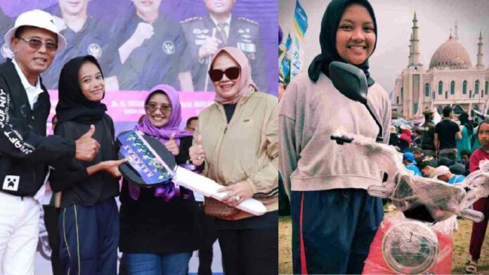 Bacaleg DPR RI Ida Nurlaela Wiradinata, Berikan Doorprize Sepeda Listrik Saat Jalan Sehat di Ciamis