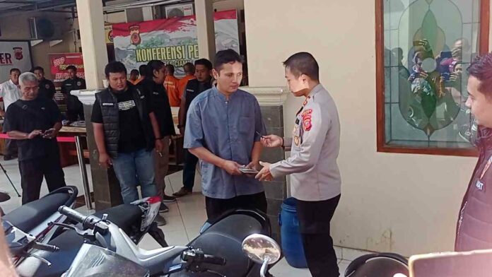 Bahagianya Warga Pamarican Ciamis Motor yang Hilang Dicuri Kembali Lagi