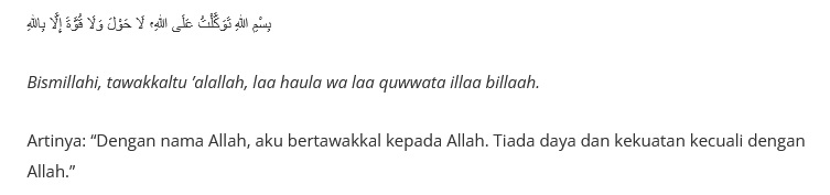 Doa Sebelum Perjalanan Jauh