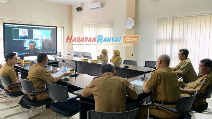 Pemkab Ciamis Zoom Meeting dengan Tim Jejak Petualang Trans 7