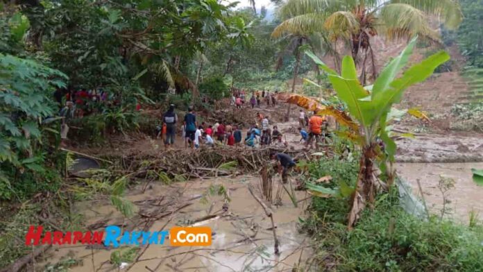 Tebing Persawahan di Garut Longsor, Seorang Ibu Dilaporkan Hilang