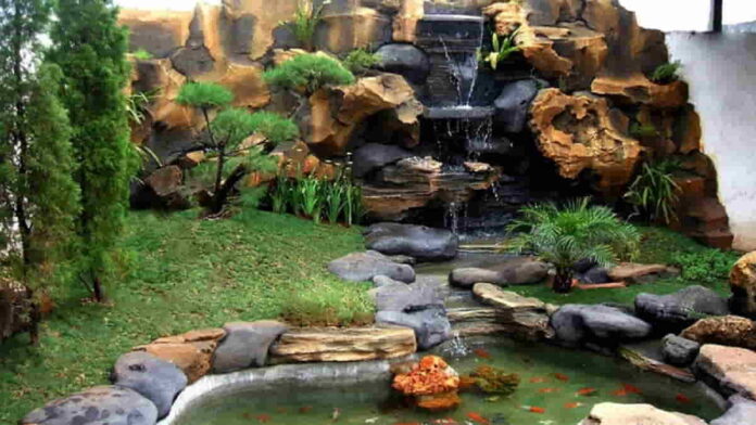 Model Taman Tebing Minimalis