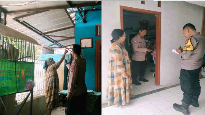 Polsek Pamarican Ciamis Lakukan Olah TKP Pencurian Rumah di Siang Bolong