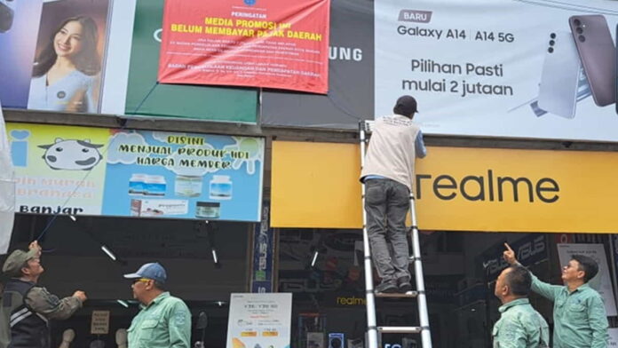 Reklame di Kota Banjar Tak Bayar Pajak