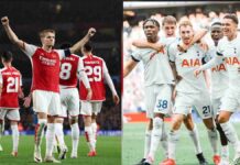 Arsenal vs Tottenham Derby London Utara Perebutkan Posisi Papan Atas Klasemen
