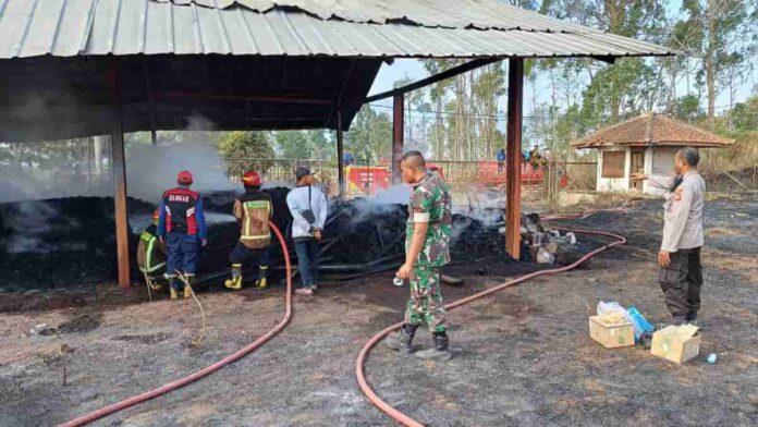 gudang penyimpanan kayu bekas