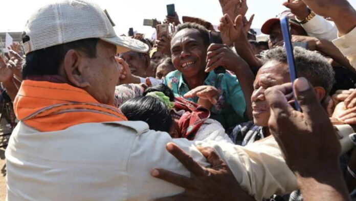 Prabowo Subianto Dapat Dukungan Massa di Belu NTT