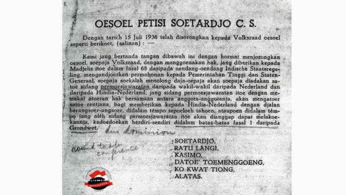 Sejarah Petisi Soetardjo