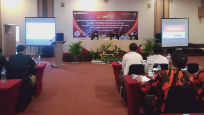 Sosialisasi Tahapan Seleksi Calon Anggota KPU Kabupaten/Kota Wilayah Jabar 2
