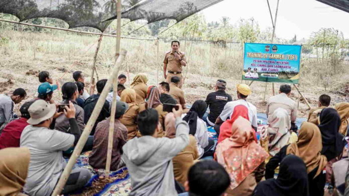 Buka Kegiatan Training Of Farmer untuk Petani Milenial Ciamis, Ini Harapan Wabup