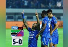 David da Silva Hattrick, Persib Menang Besar Lawan Persita