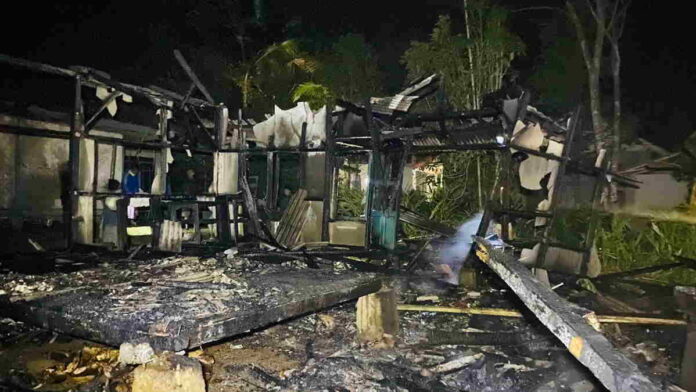 Di Tinggal ke Masjid, Rumah Warga di Langkaplancar Pangandaran Ludes Terbakar