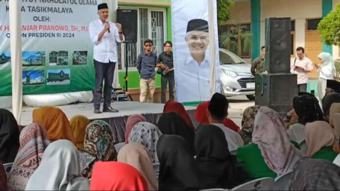 Ganjar Pranowo di Kampus INU Tasikmalaya