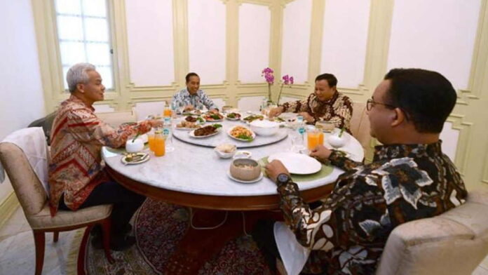 Jokowi Makan Siang Bareng 3 Capres, Ajak Bersatu Demi Indonesia