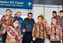 peresmian kereta cepat