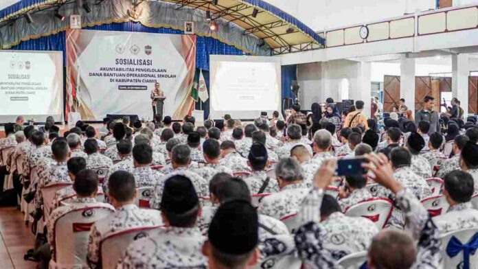 Pertahankan Opini WTP, Ratusan Guru di Ciamis Ikuti Sosialisasi Akuntabilitas Pengelolaan Dana BOS