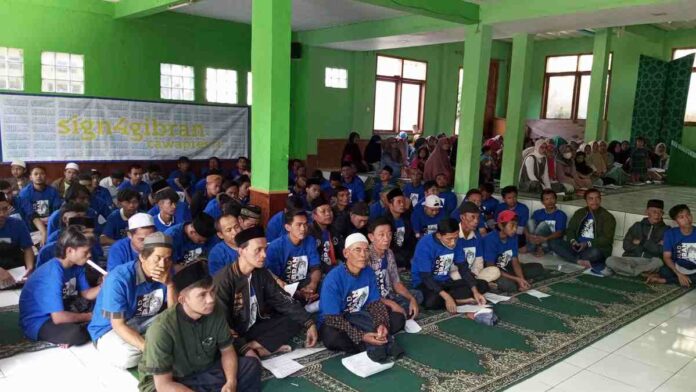Ratusan Warga dan Ulama di Garut Dukung Gibran Maju Jadi Cawapres