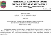 Bapenda Ciamis Ajak Masyarakat Manfaatkan Program Hapus Denda PBB-P2