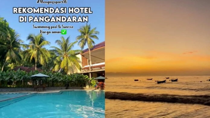 Hotel dengan view matahari terbit di Pangandaran