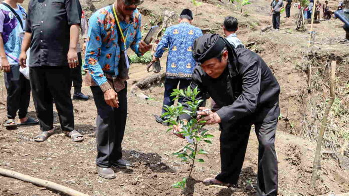 Nanang Permana Ajak Petani Cicapar Ciamis Hijaukan Gunung dengan Pohon Buah-Buahan