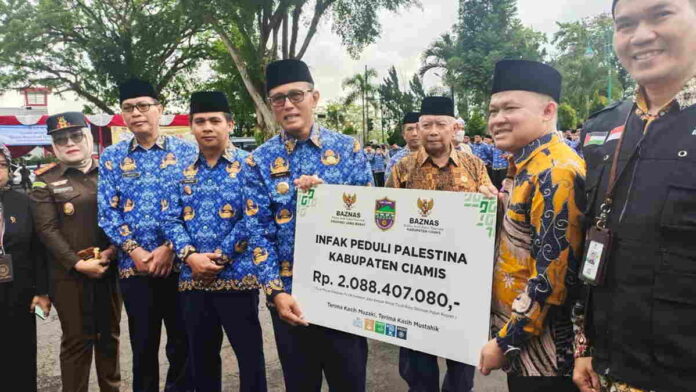 Paling Besar se Indonesia, Baznas Ciamis Himpun Dana Kemanusiaan Palestina Capai 2 Miliar Lebih