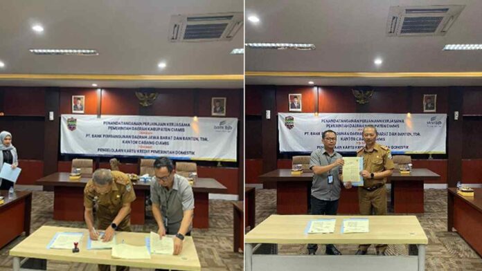 Pemkab Ciamis-Bank bjb Teken Kerja Sama Kartu Kredit Pemerintah Domestik