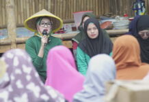 Rina Saadah mengunjungi KWT Cempaka III Rancah