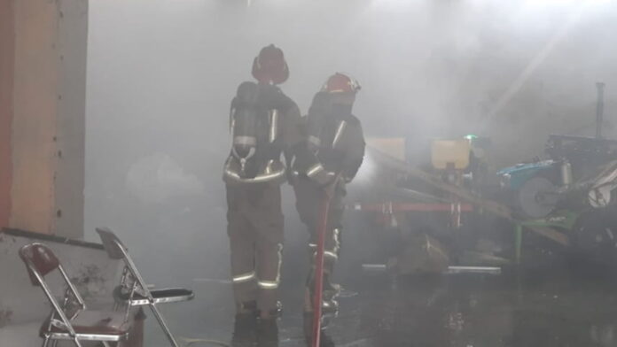 Gudang Dinas Pertanian Garut Terbakar