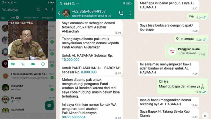 Modus penipuan mengaku sekda Ciamis