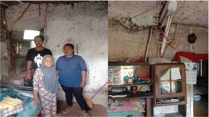 Nestapa Mak Kanis, Tinggal di Rumah Nyaris Ambruk di Pusat Kota Ciamis
