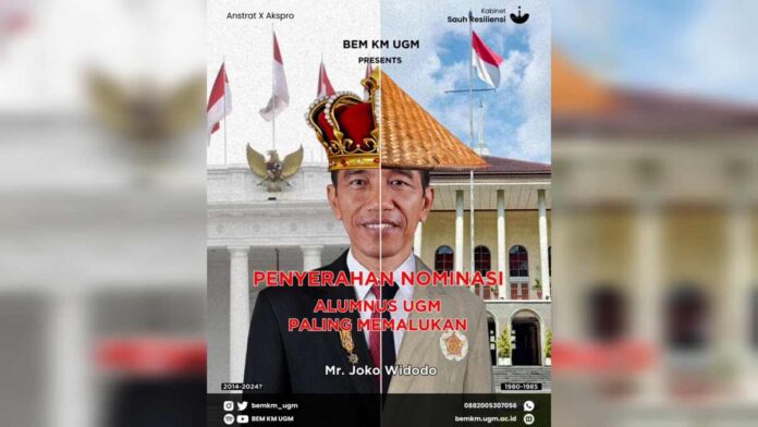 Presiden Jokowi Dapat Gelar Alumnus Paling Memalukan dari BEM UGM