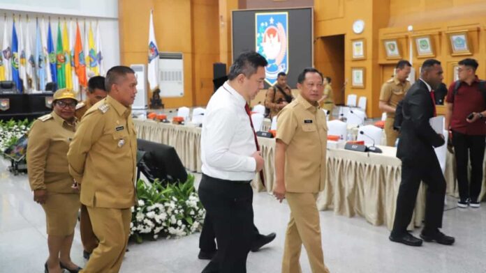rapat koordinasi pengendalian indeks perkembangan harga di Kantor Kemendagri