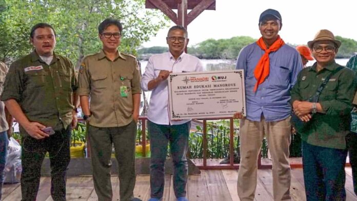 restorasi hutan mangrove dan pembangunan ruang edukasi masyarakat