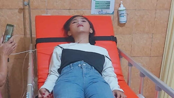 Seorang Gadis Tak Sadarkan Diri Usai Kecelakaan di Buniseuri Ciamis Akibat Tumpahan Solar