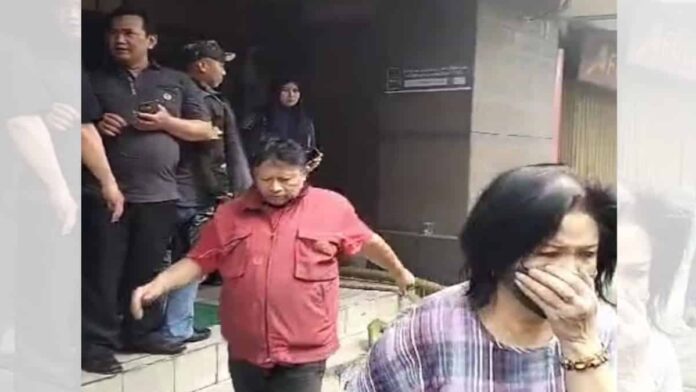 Kebakaran di Pasar Baru Kota Bandung Jawa Barat