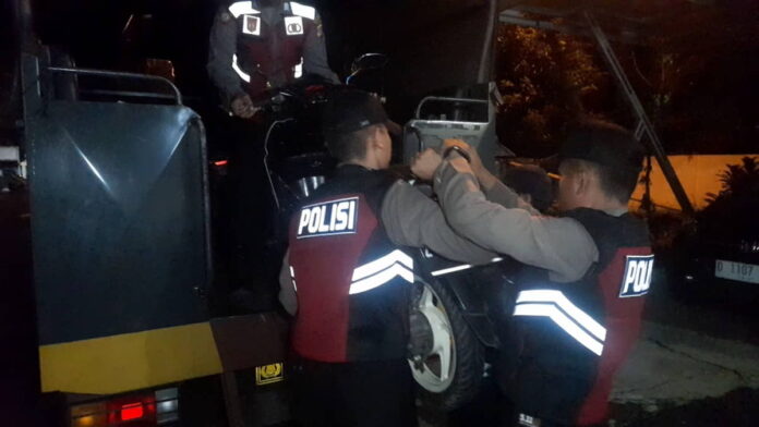 Motor Tak Sesuai Standar Diamankan Polisi Gabungan di Kota Banjar