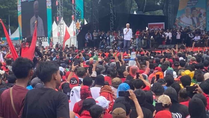 orasi politik calon Presiden RI Ganjar Pranowo di Kota Bandung