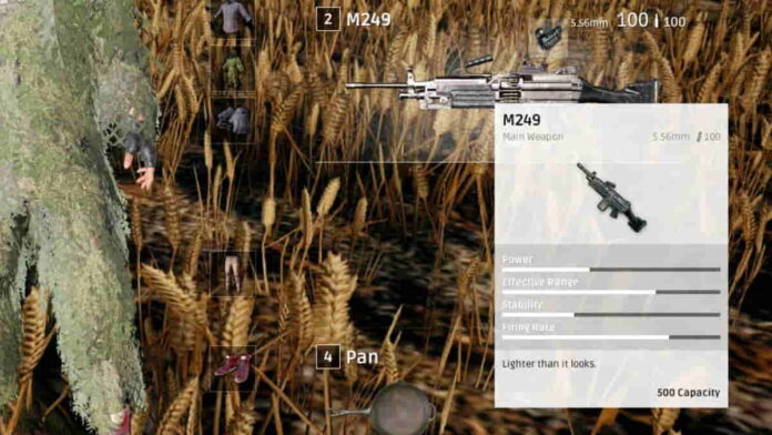 Senjata M249 di game PUBG