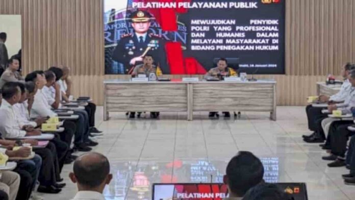 pelatihan penyidik dan pelayanan masyarakat Polres Cimahi