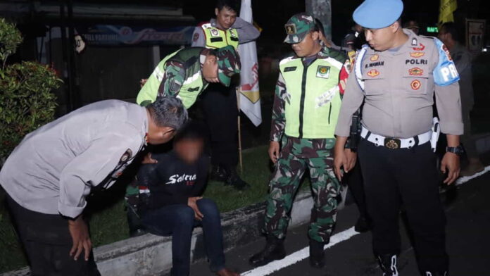 Pemotor Terjatuh di Kota Banjar