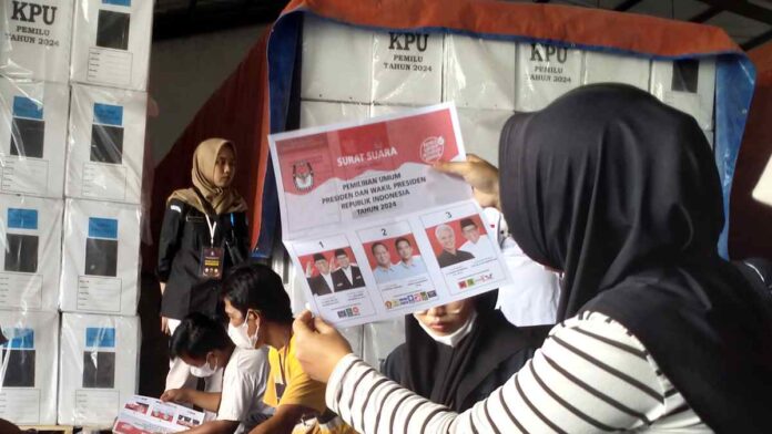 Surat Suara Pemilu Rusak di Lampung