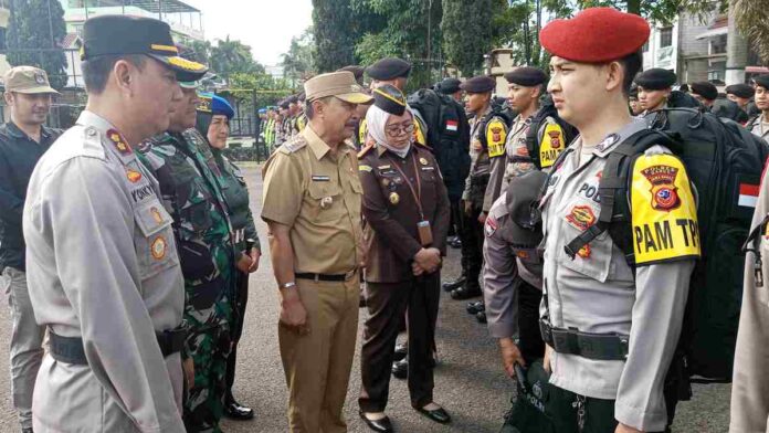 Pemungutan Suara Pemilu 2024 Tinggal 2 Hari Ribuan Aparat di Garut Mulai Digeser ke TPS