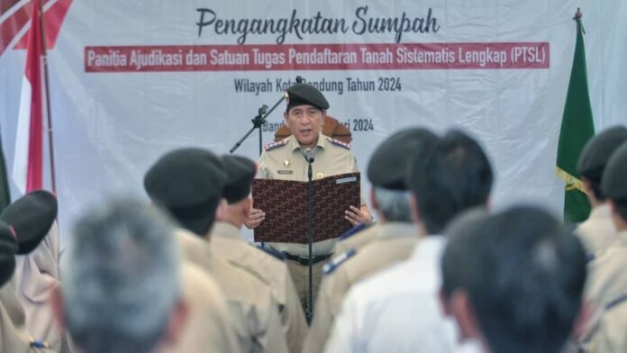 sertifikasi 500 bidang tanah di Kota Bandung