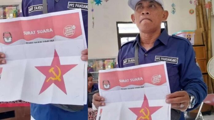 Surat Suara Gambar Palu Arit Ditemukan di TPS 3 Pandansari Semarang
