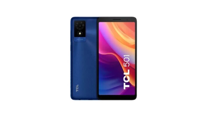 HP TCL 501, Layar IPS LCD OS Android 14 Go Edition
