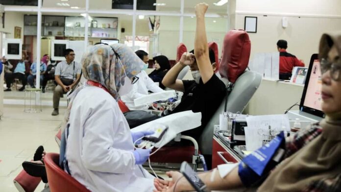 Donor darah di PMI Kota Bandung