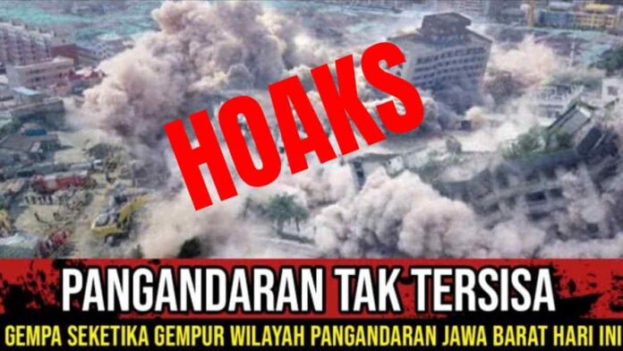 Hoaks Gempa Bumi