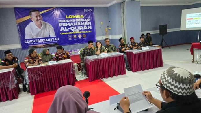 Sendi Fardiansyah Bacalon Wali Kota Bogor, Rangkul Ormas Ikuti Lomba Pemahaman Al-Quran