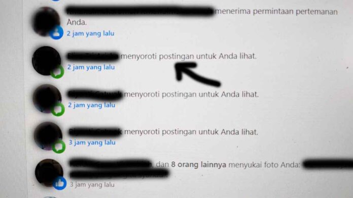 Cara Menghilangkan Notifikasi Sorotan di FB