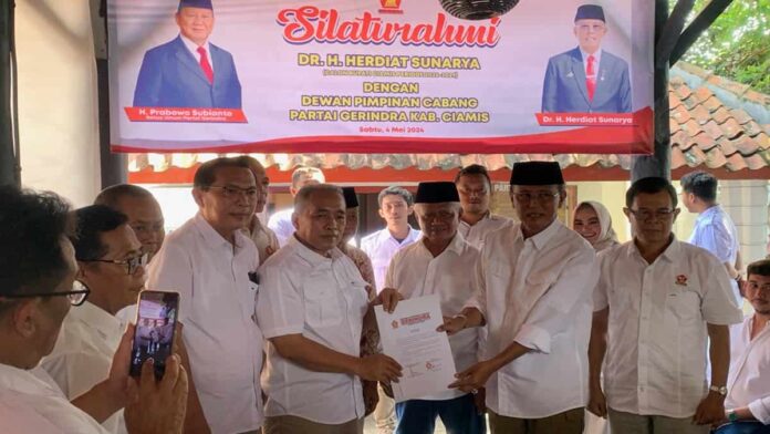 Herdiat Sambangi Gerindra Ciamis